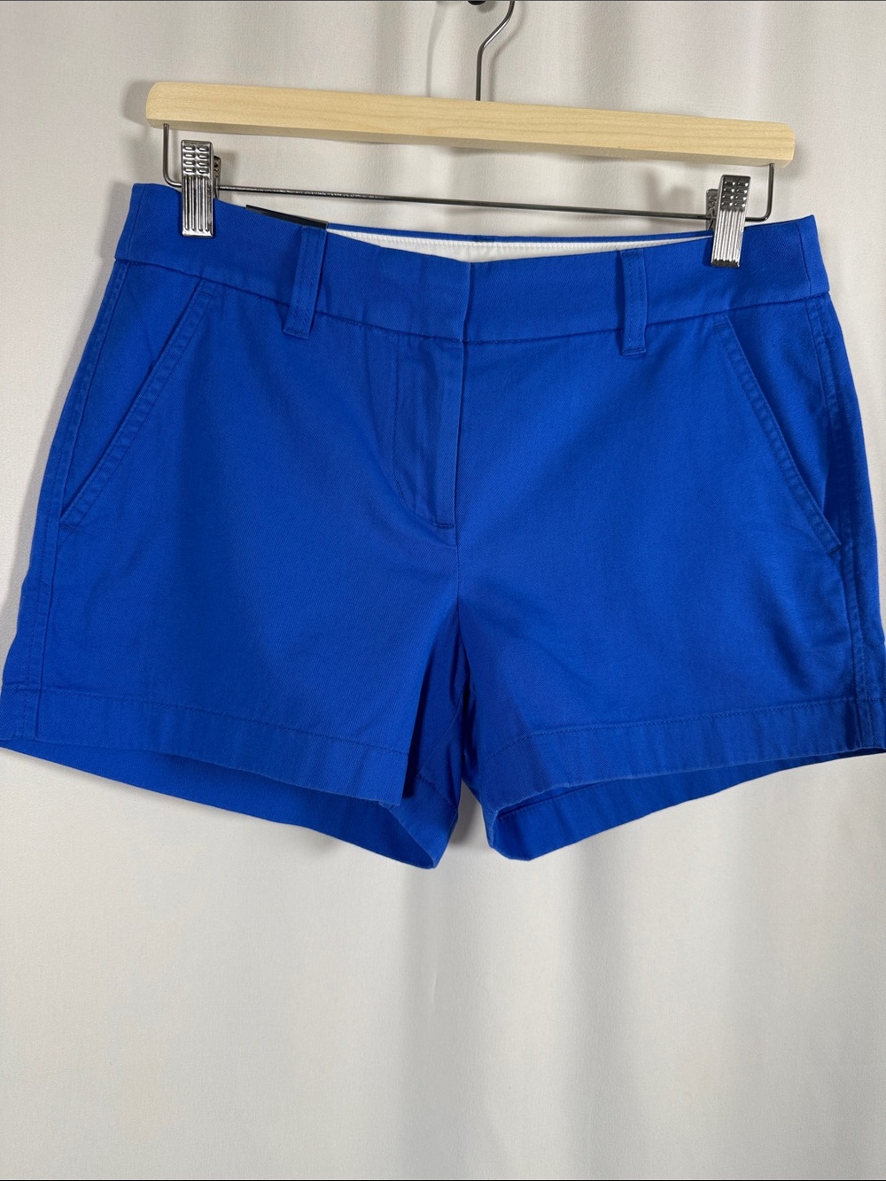 NEW J. Crew Factory Bright Royal Blue Cotton Chino Shorts